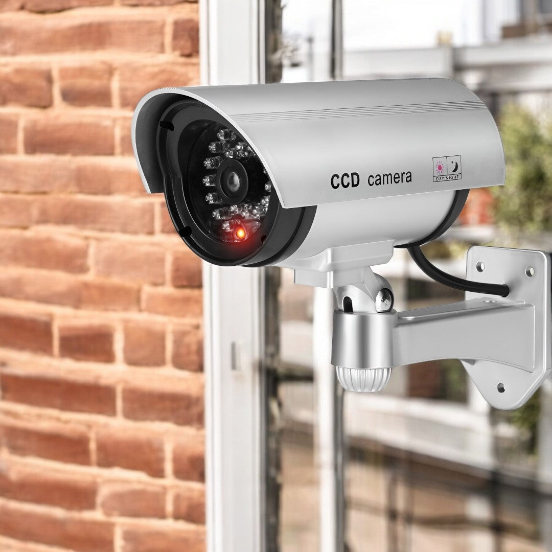 Camera de Supraveghere Falsa cu LED si Baterii - Protectie Vizibila pentru Casa si Afacerea Ta