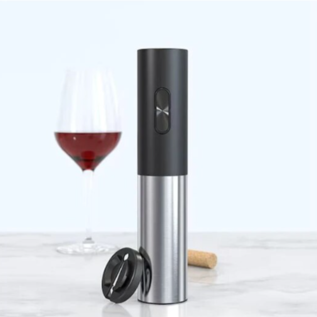 Deschizator Electric pentru Vin cu Design Modern - Functionare pe Baterii, Usor de Folosit