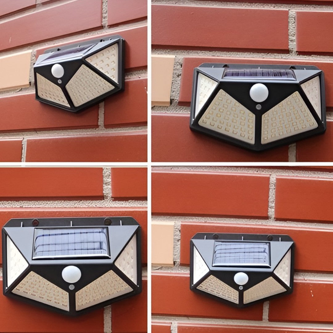 Lampa Solara cu 100 LED-uri si Senzor de Miscare - 600 Lumeni