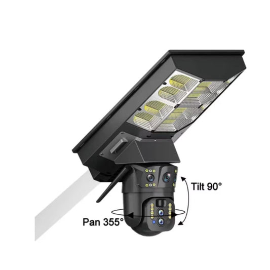 Lampa Solara cu Camera de Supraveghere SIM 4G, Aplicatie Mobila V380, 1920x2160, Microfon + Difuzor incorporat
