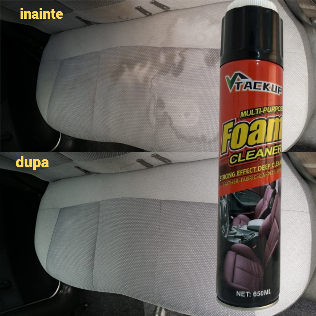 Spuma de Curatare Profesionala TACKUP - Tapiterie, Covoare si Vinil - Actiune Rapida