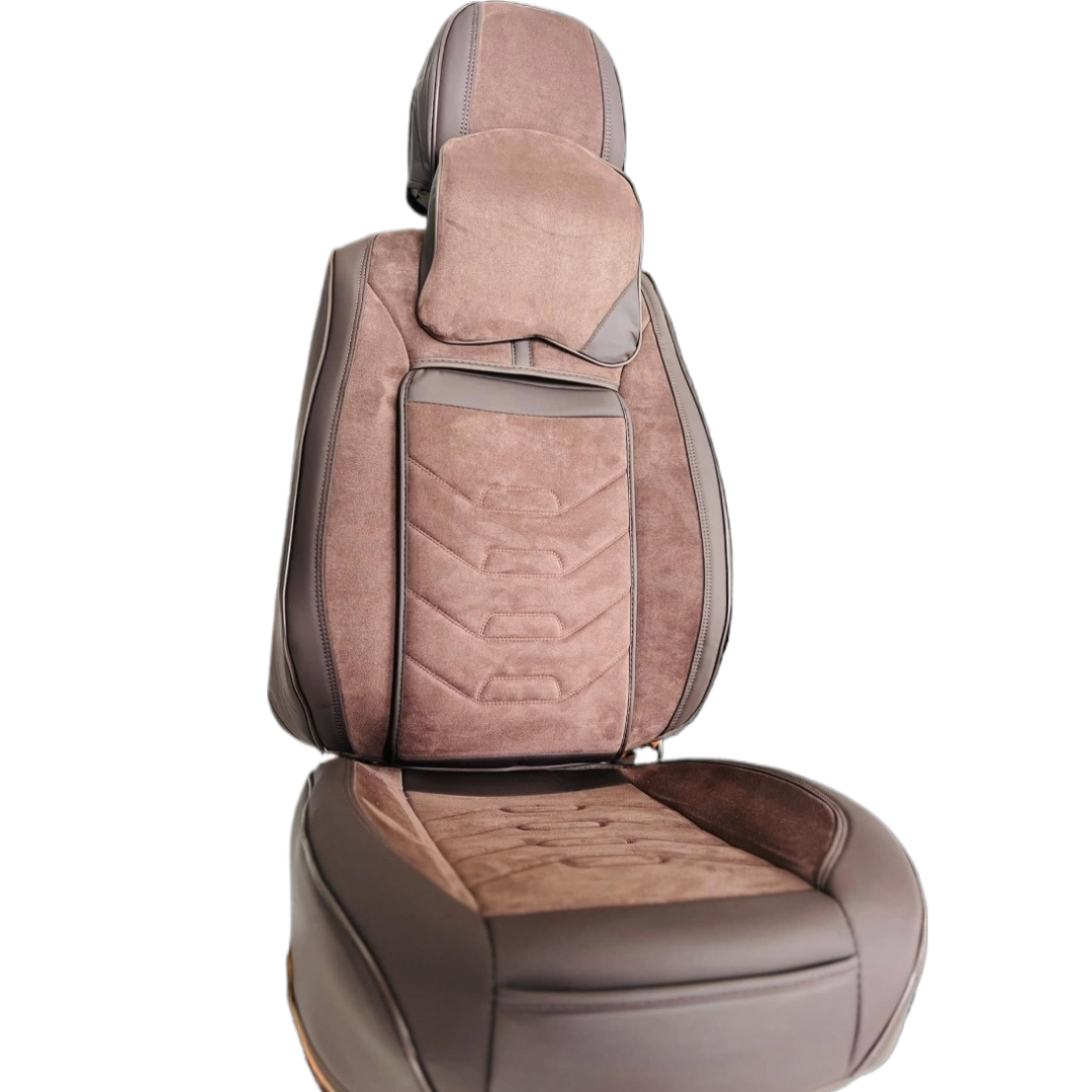 Huse Auto Universale Maro - Protectie Premium pentru Scaune Fata/Spate