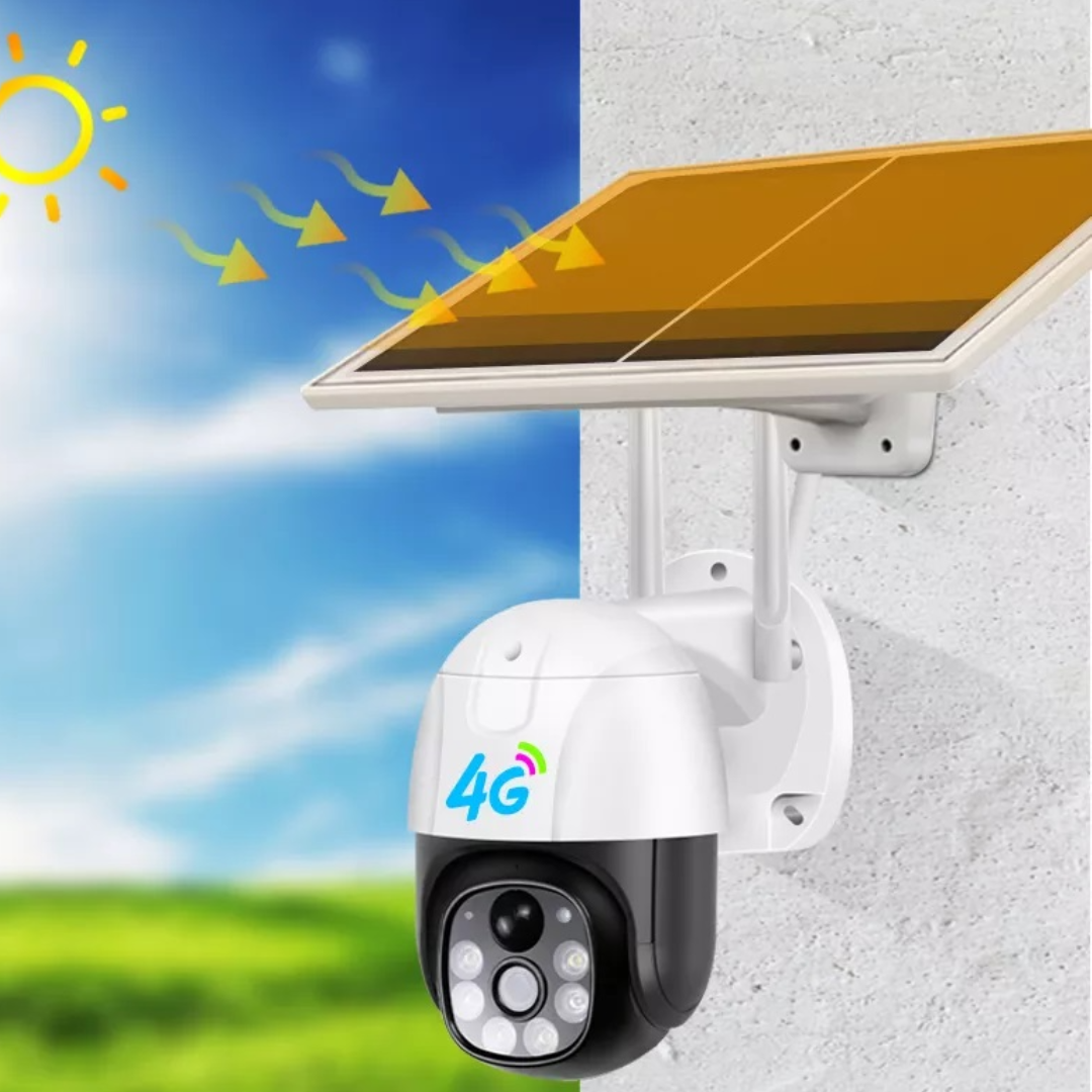 Camera Supraveghere Solara 4G - 5MP Full HD, Zoom 10X, Panou Solar 9W, Card 32GB Inclus