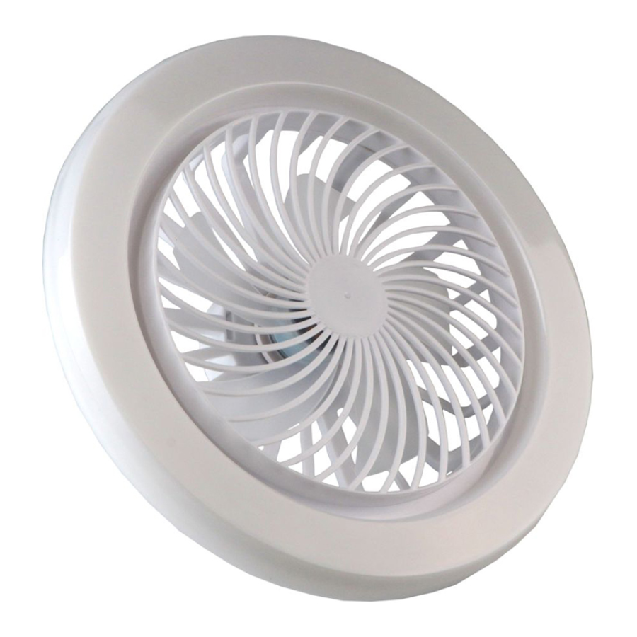 Ventilator Plafon LED cu Telecomanda 30W, fasung E27, 2in1 Iluminare + Racire, Design Modern Ultra-Silentios, 3 Trepte Viteza