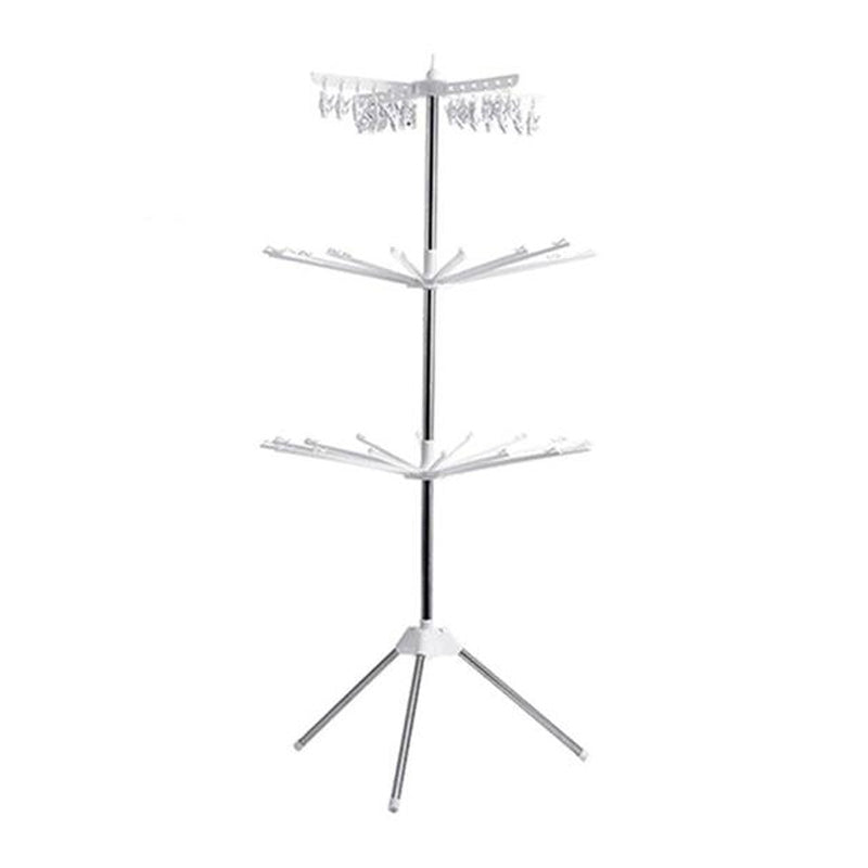 Pachet 1+1 Uscator Rufe Vertical 3 Nivele Pliabil - Compact, Portabil si Eficient pentru Interior/Exterior