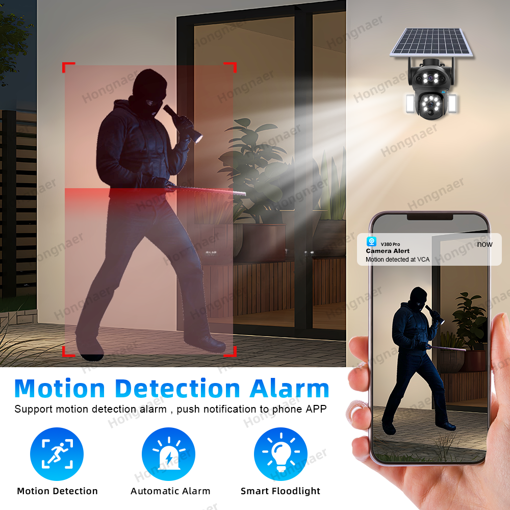 Camera de supraveghere solara 5G DUAL LENS 8MP + 128GB