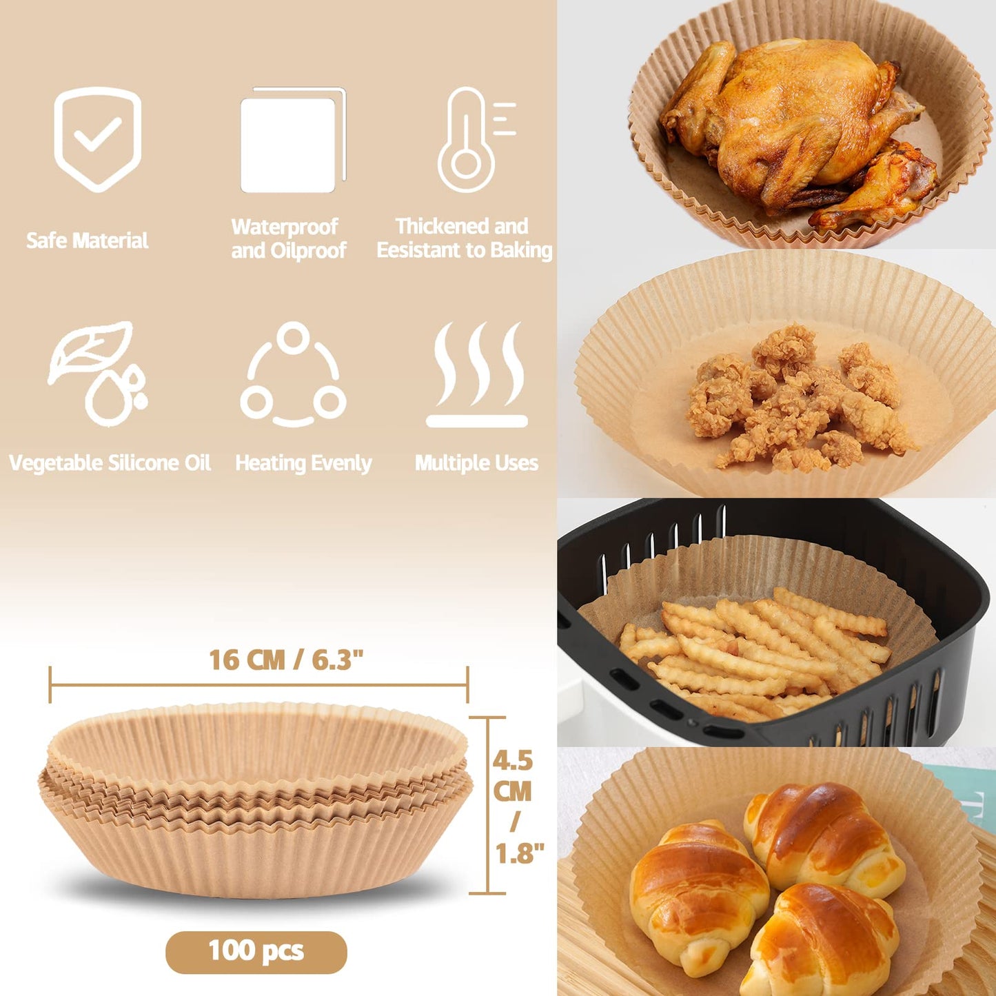 Hartii de COPT Pentru Friteuza