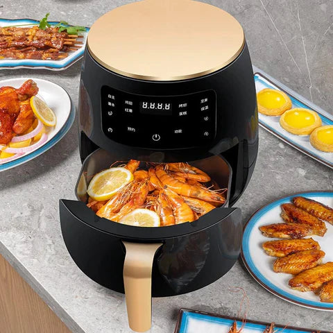 Friteuza cu AER Cald, Afisaj Digital+cutie Individuala