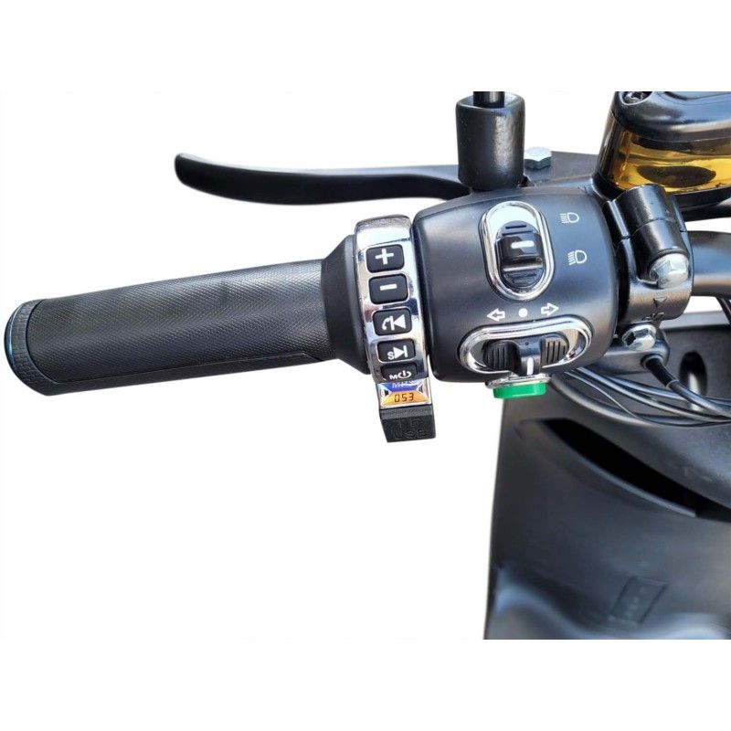 Scuter Electric albastru 48V 30Ah Limitat 25 km/h, Autonomie 90 km, Fără permis