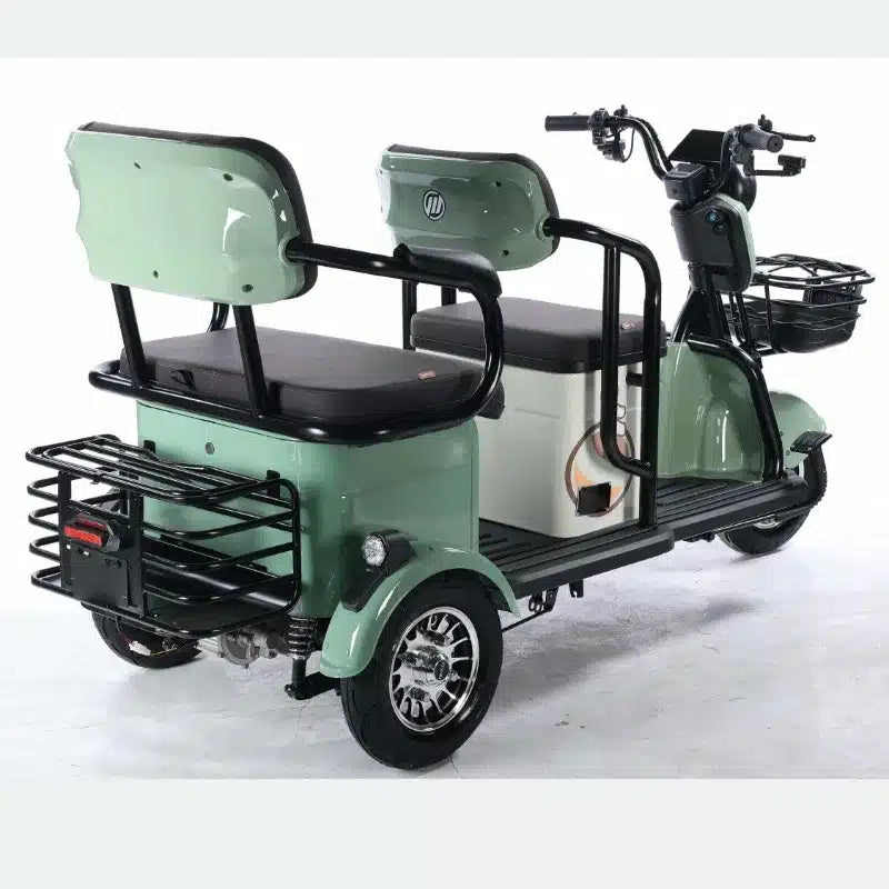 Triciclu Electric V6 – 1000W, Limitat 25 km/h, Fără Permis și Fără Înmatriculare