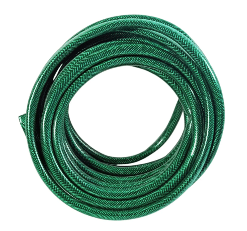 Furtun de gradina ranforsat, 1/2″, 20m lungime, cu adaptoare si pistol pentru udat, Verde