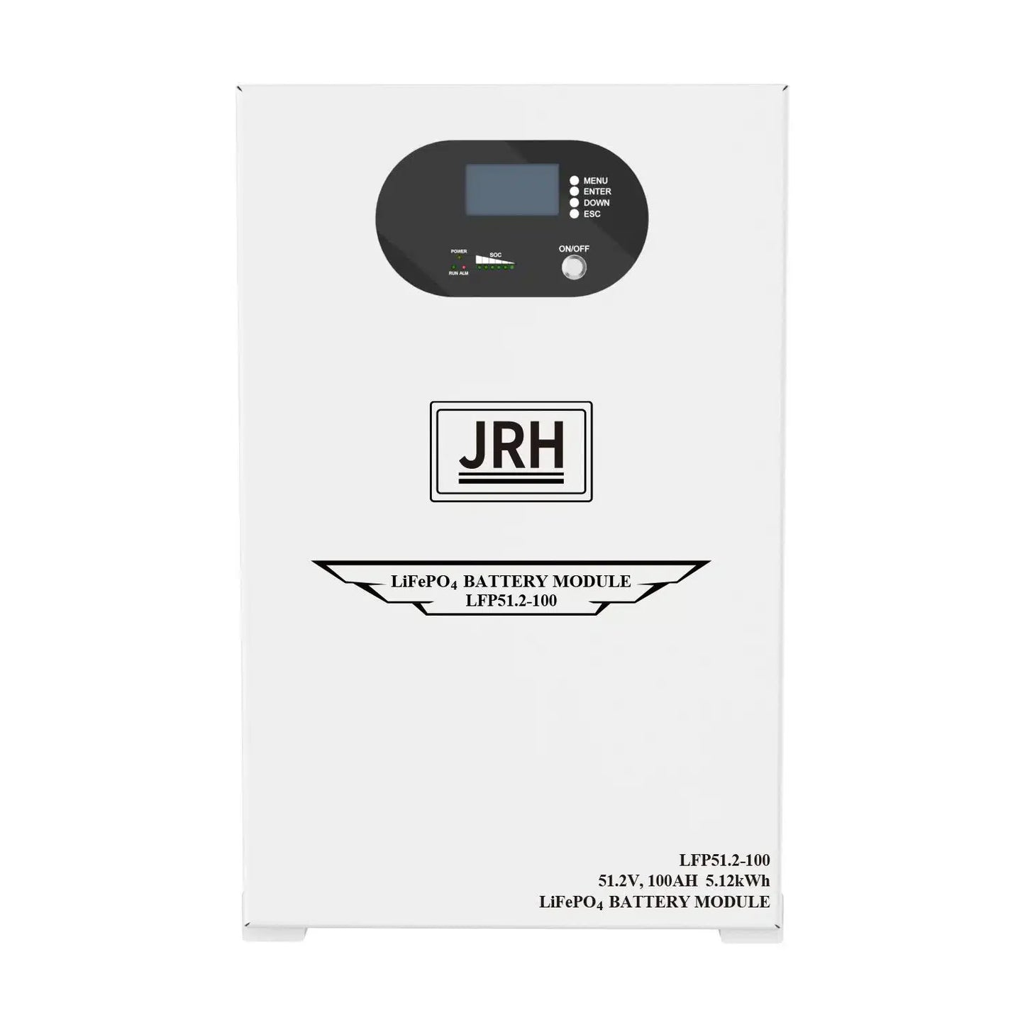 Baterie Solară LiFePO4 JRH 5.12 kWh, 51.2V, cu Display si bms