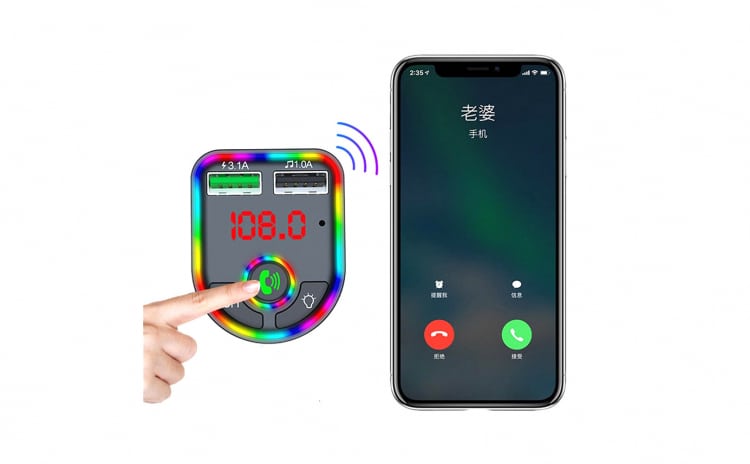 Modulator autp f6 rgb , 2 intrare usb bluetooth,functie apeluri