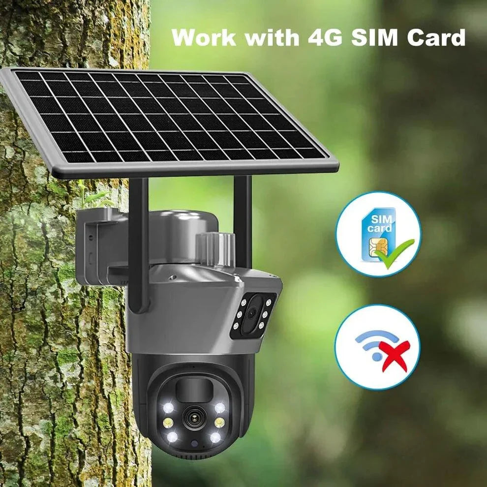 Camera Solar Wifi, Baterie 12 Mii, GRI