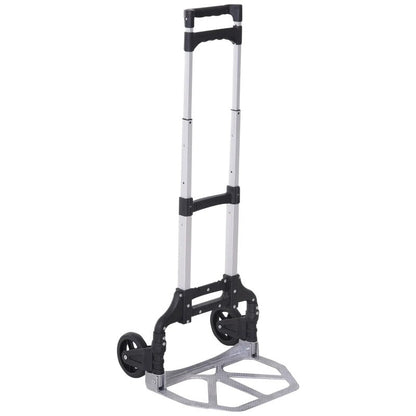 Carucior Pliabil pentru Cumparaturi cu Platforma si Maner Extensibil - Capacitate 70kg