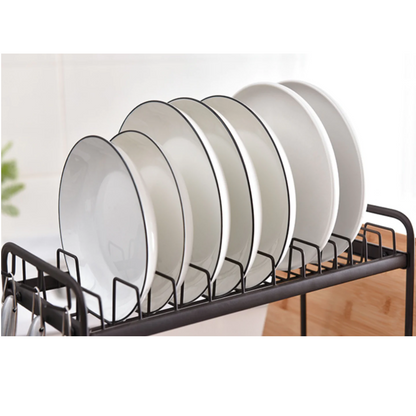 Suport Vase cu 2 Nivele Negru - Organizator Bucatarie Modern si Elegant