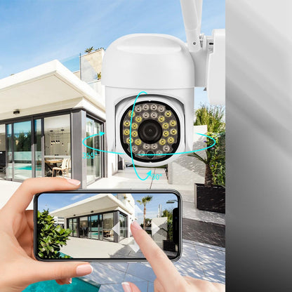 Camera de Supraveghere WiFi Exterior Full HD - Senzor Miscare, Vedere Nocturna, Rezistenta la Intemperii