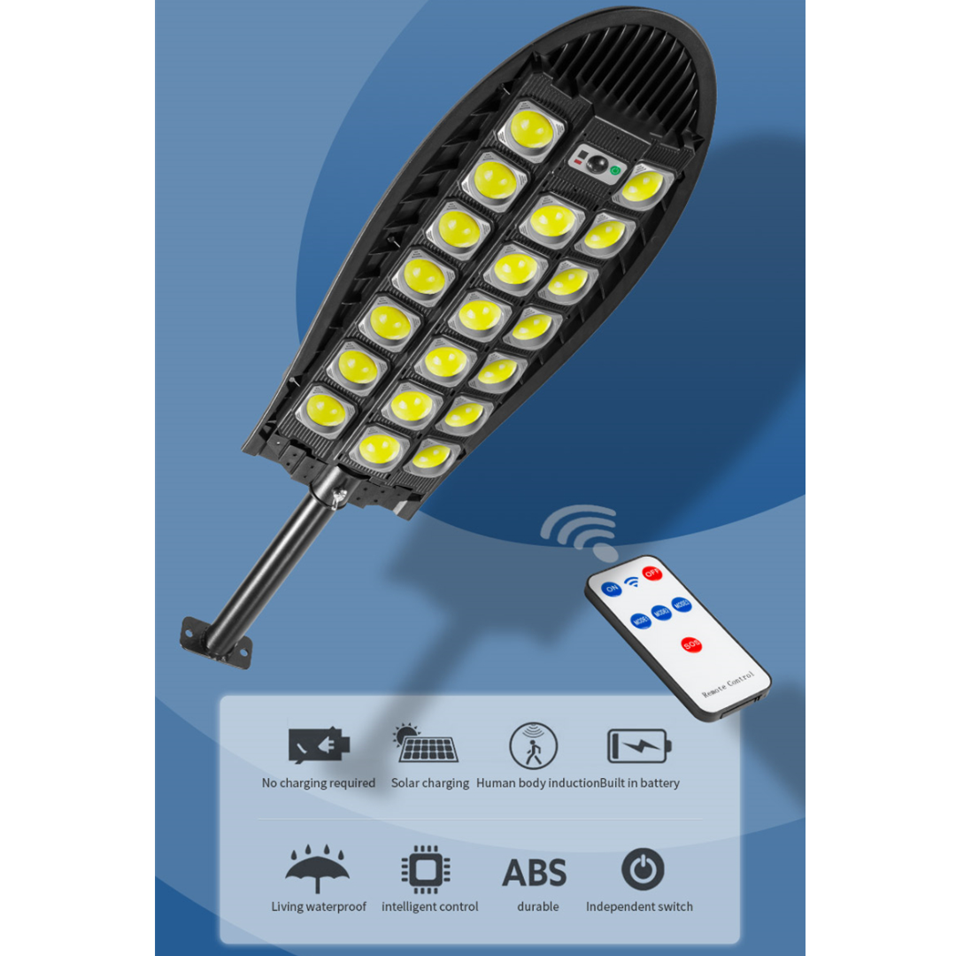 Lampa Solara LED 713COB cu Senzor Miscare - Iluminare Stradala Impermeabila IP65
