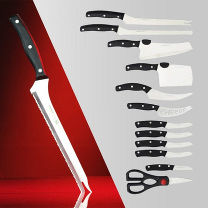 Set 13 Cutite Profesionale din Inox - Unelte Culinare Premium pentru Bucatarie