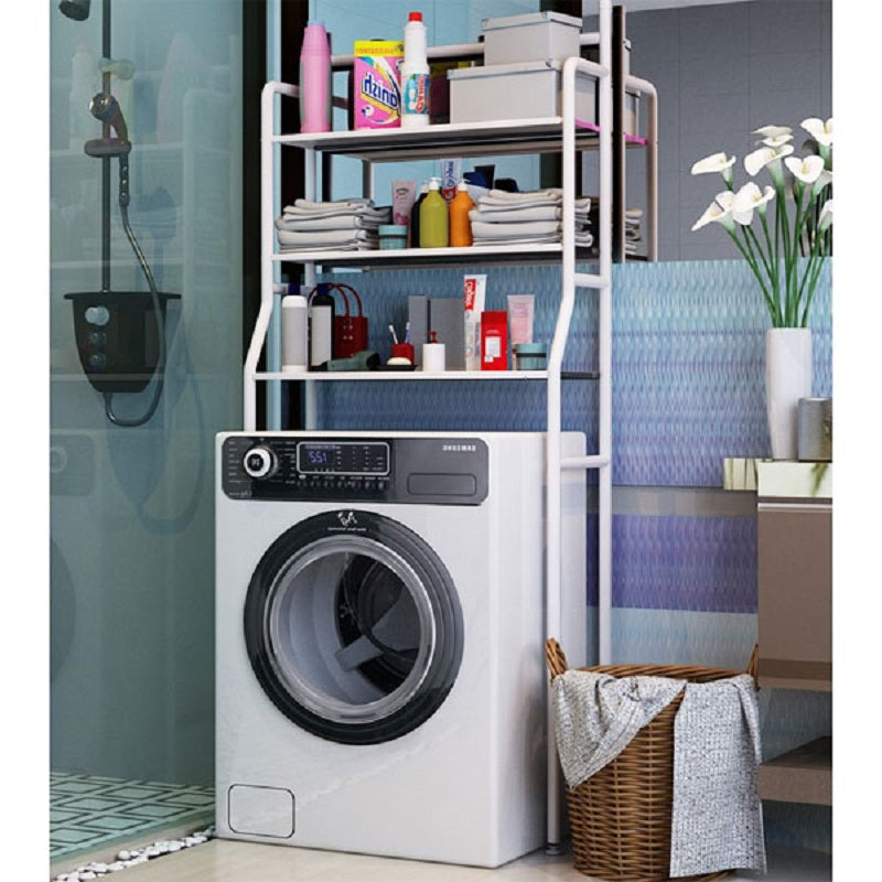 Etajera Baie cu 3 Rafturi pentru Masina de Spalat - Organizator Spatiu Premium