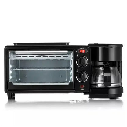 Aparat multifunctional 3 in 1 mic dejun, capac inclus, cuptor, gratar, filtru cafea