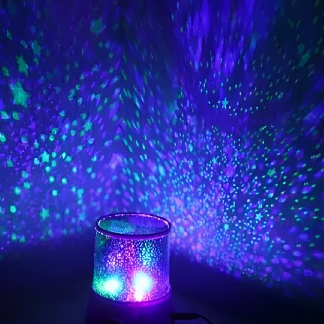 Lampa de Veghe cu Proiector Astronomic - Cer Instelat in Casa