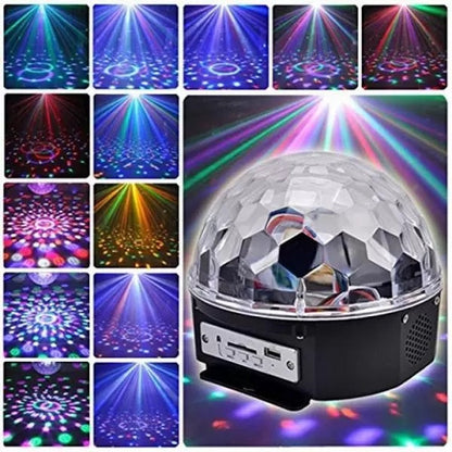 Glob Disco LED cu Bluetooth, Telecomanda si Redare MP3 - Proiector Lumini pentru Petreceri