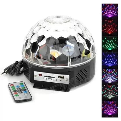 Glob Disco LED cu Bluetooth, Telecomanda si Redare MP3 - Proiector Lumini pentru Petreceri