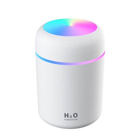 Umidificator Ultrasonic cu Difuzor Aromaterapie - LED 7 Culori, Oprire Automata