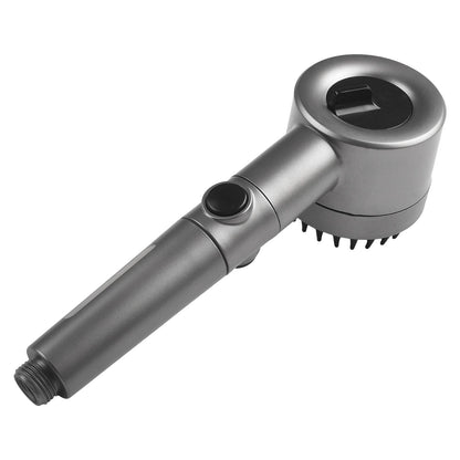 Para de dus Turbo Shower cu 3 functii de presiune, periuta incorporata si filtru de apa