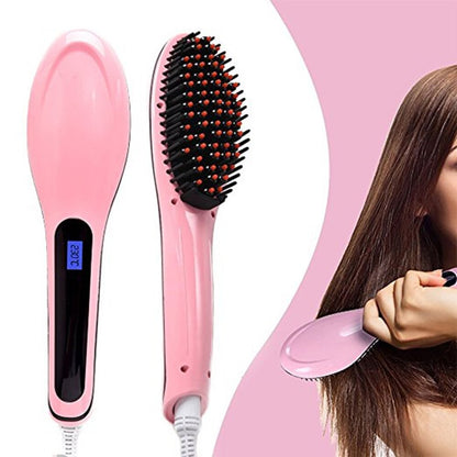 Perie electrica pentru indreptarea parului cu temperatura reglabila - Styling profesional acasa