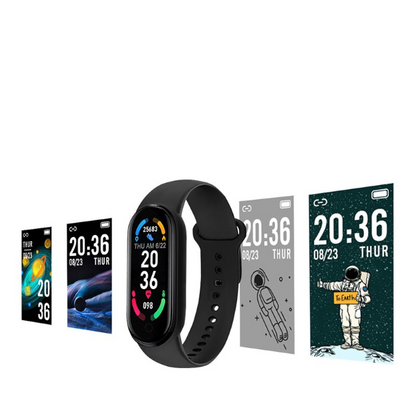 Pachet Complet: Bratara Fitness Inteligenta M6 + Casca Bluetooth Picatura - Monitorizare Completa