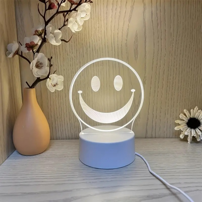 Lampa de Veghe LED Personalizata cu Tabla Refolosibila - Perfect pentru Notite si Mesaje