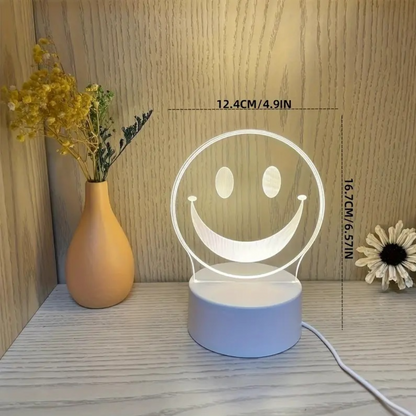 Lampa de Veghe LED Personalizata cu Tabla Refolosibila - Perfect pentru Notite si Mesaje