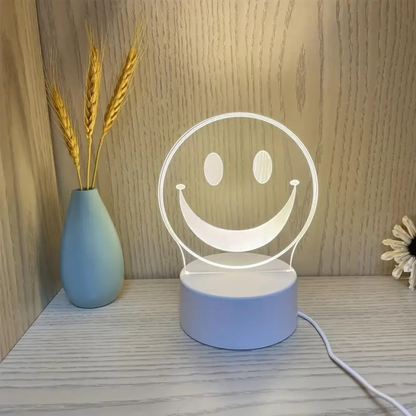 Lampa de Veghe LED Personalizata cu Tabla Refolosibila - Perfect pentru Notite si Mesaje