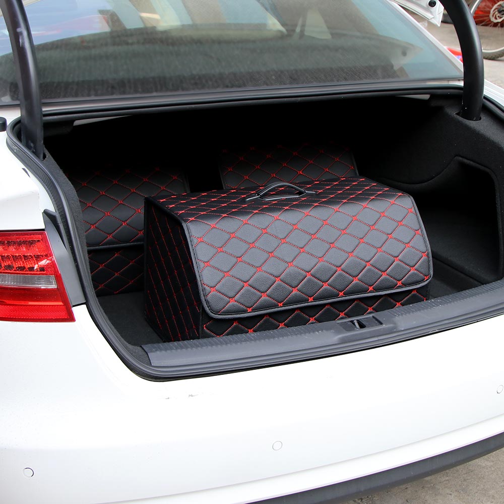 Organizator Auto Portbagaj Universal 55x30cm - Cutie Depozitare Detasabila cu Fixare Velcro