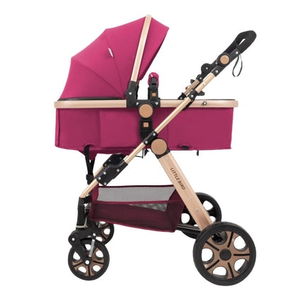 Carucior litle bird , cu suspensii , Purple 2in1 transformabil landou-sport