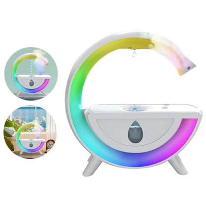 Umidificator Ultrasonic cu Difuzor Aromaterapie - LED 7 Culori, Oprire Automata