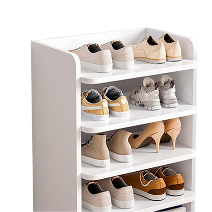 Organizator Incaltaminte cu 6 Etajere Alb 42x26x88cm - Solutie Compacta pentru Depozitare