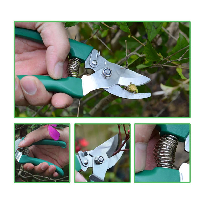 Set complet accesorii gradinarit 5 piese cu cutie depozitare - Unelte ergonomice pentru gradina ta