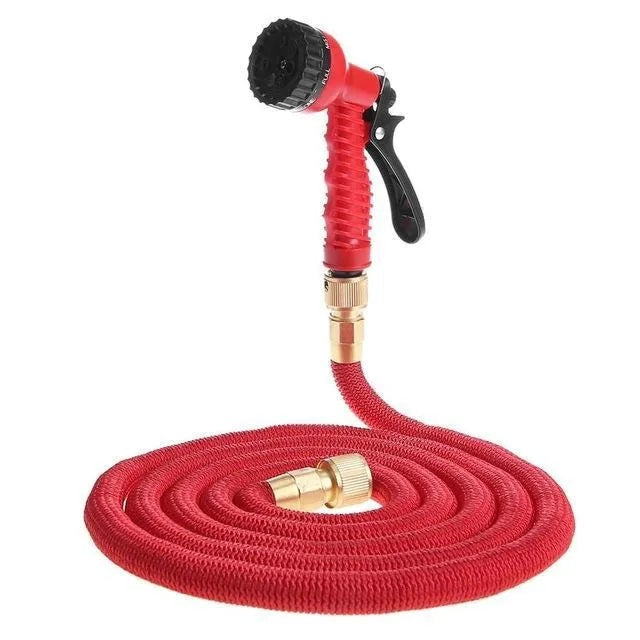 Furtun Extensibil Gradina 37m cu Aparat de Stropit Inclus- Material Premium Expandabil