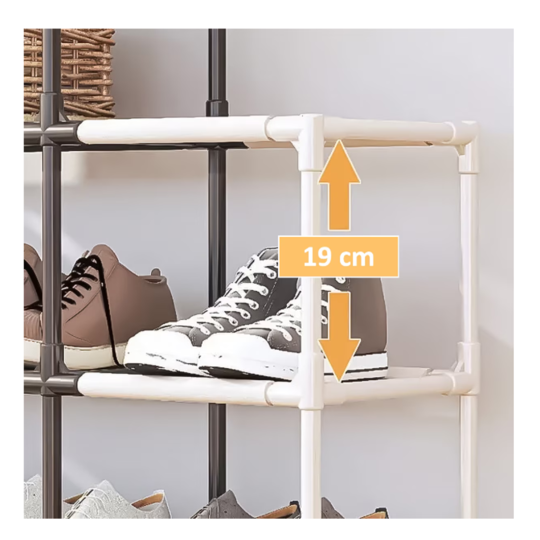 Raft incaltaminte 4 etajere - Organizator pantofi spatios pentru casa