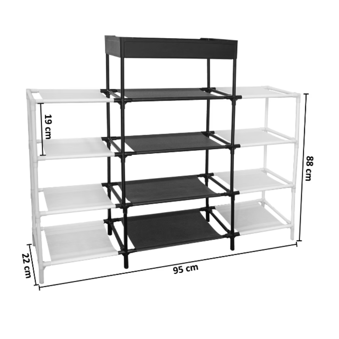 Raft incaltaminte 4 etajere - Organizator pantofi spatios pentru casa