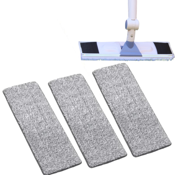 Mop Multifunctional cu Microfibra si Racleta Silicon - Rotire 180° si Maner Telescopic