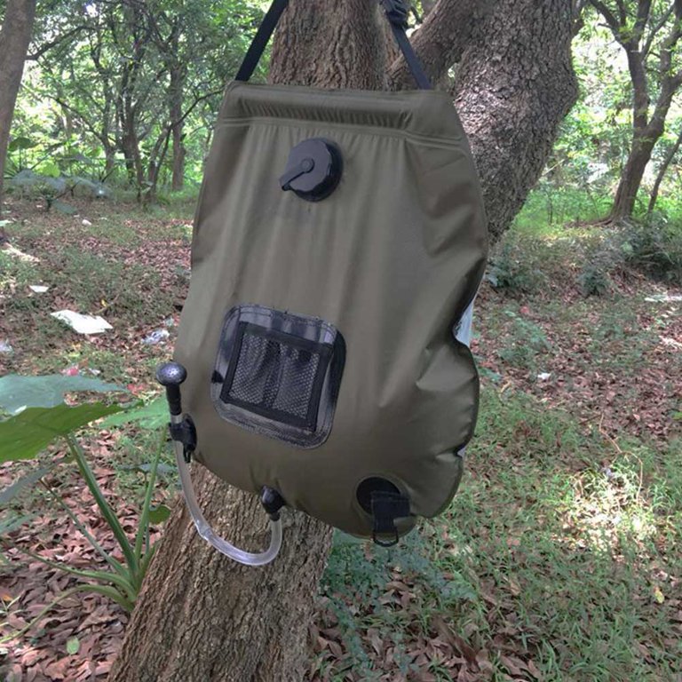 Dus camping PVC 15L, cu indicator de temperatura, incalzire solara eficienta