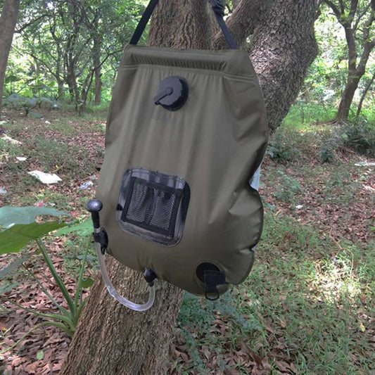 Dus camping PVC 15L, cu indicator de temperatura, incalzire solara eficienta