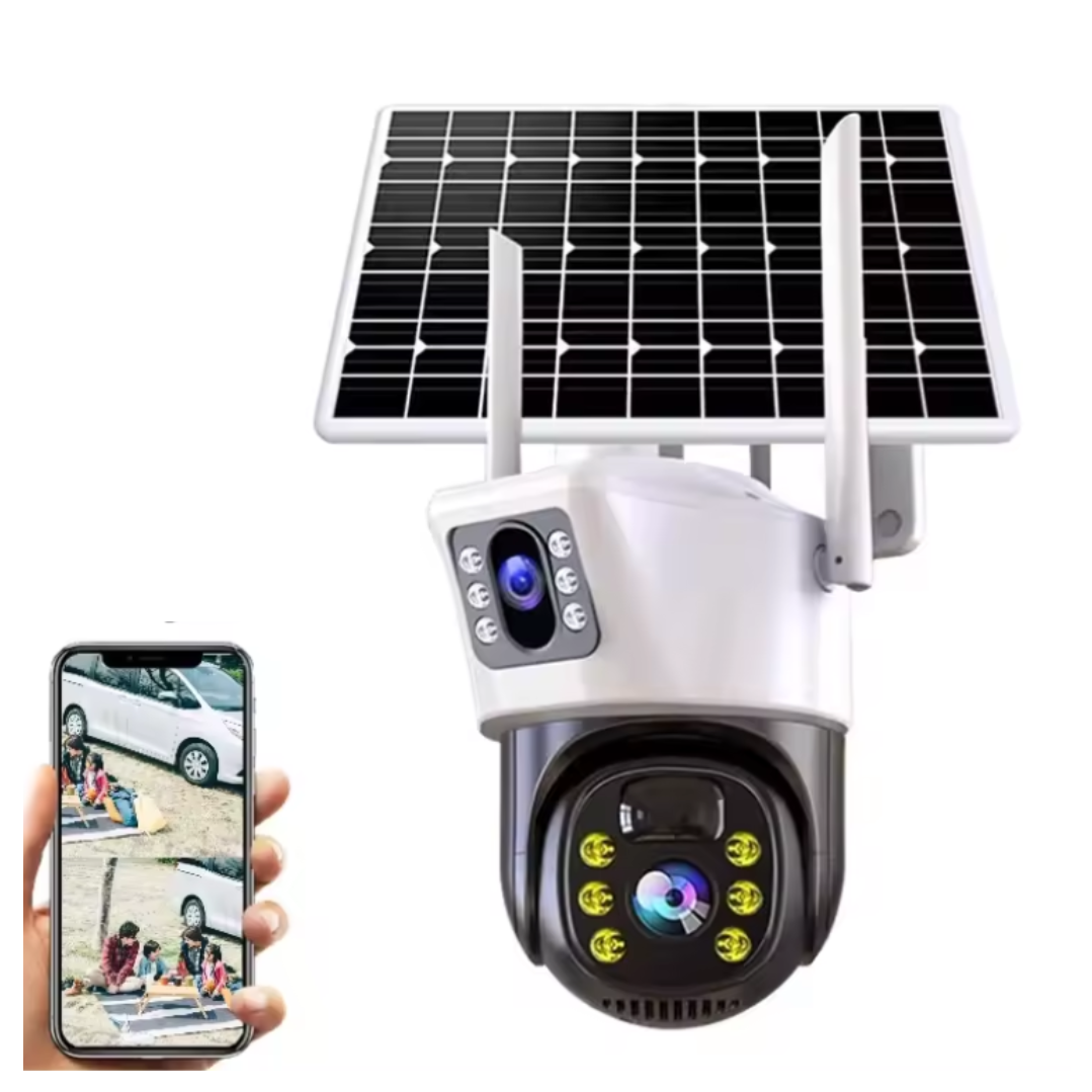 Camera de Supraveghere IP Smart WiFi cu Lentila Duala si IR - Alarma Miscare si Microfon