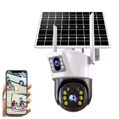 Camera de Supraveghere IP Smart WiFi cu Lentila Duala si IR - Alarma Miscare si Microfon