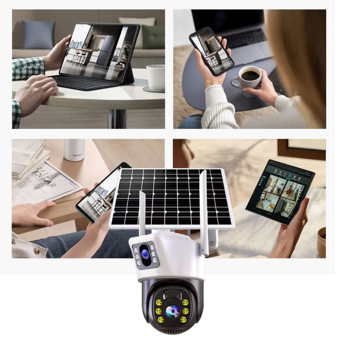 Camera de Supraveghere IP Smart WiFi cu Lentila Duala si IR - Alarma Miscare si Microfon