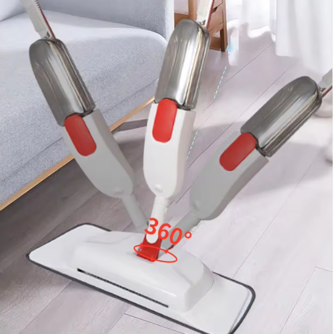 Mop Spray 2in1 cu Pulverizator si Perie Rotativa 360° - Rezervor 400ml